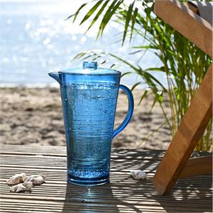 The Three Rivers Hampers Co. Blue Linear Pitcher 2L
